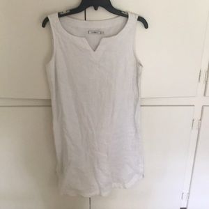 Linen white dress